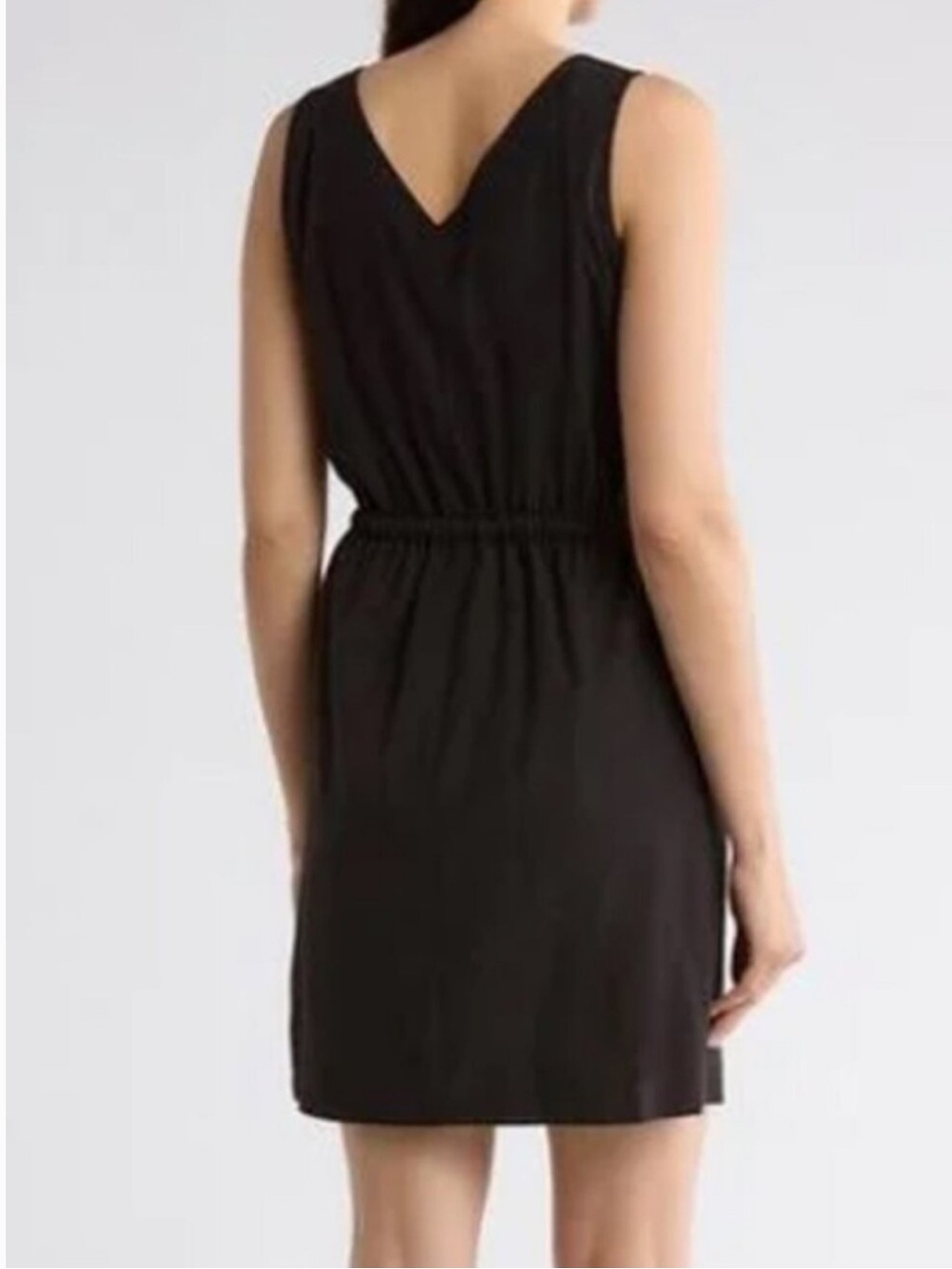 Calvin Klein Commuter Sleeveless Drawstring Waist Sheath Dress Navy Women’s Med - Picture 2 of 11